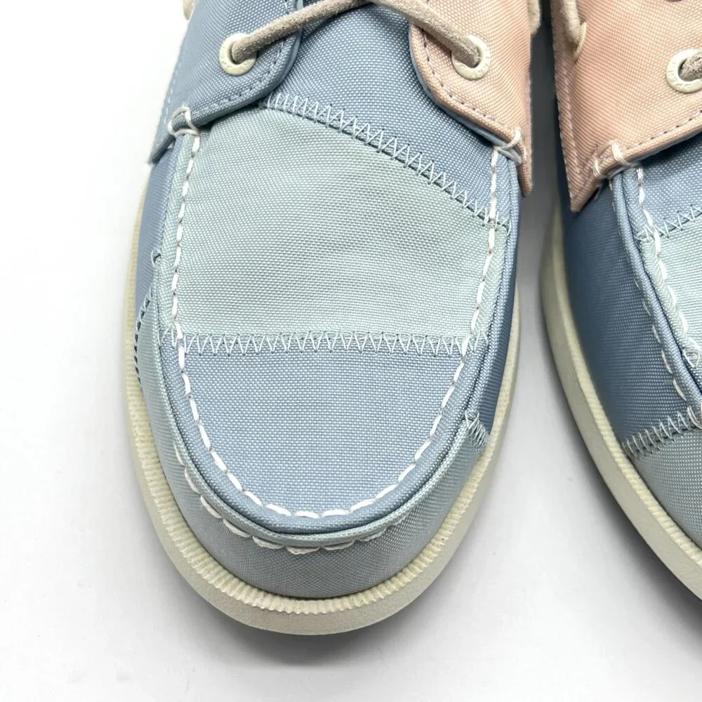 New SPERRY Womens Size 12 12M Blue And‎ Pink Pastel Boat Shoes Loafers Flats